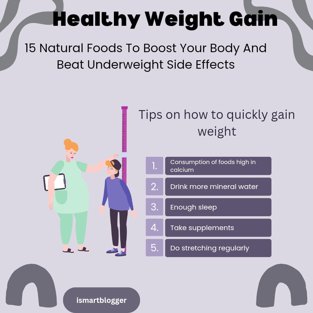 Healthy Weight Gain: 15 Natural Foods To Boost Your Body And Beat Underweight Side Effects