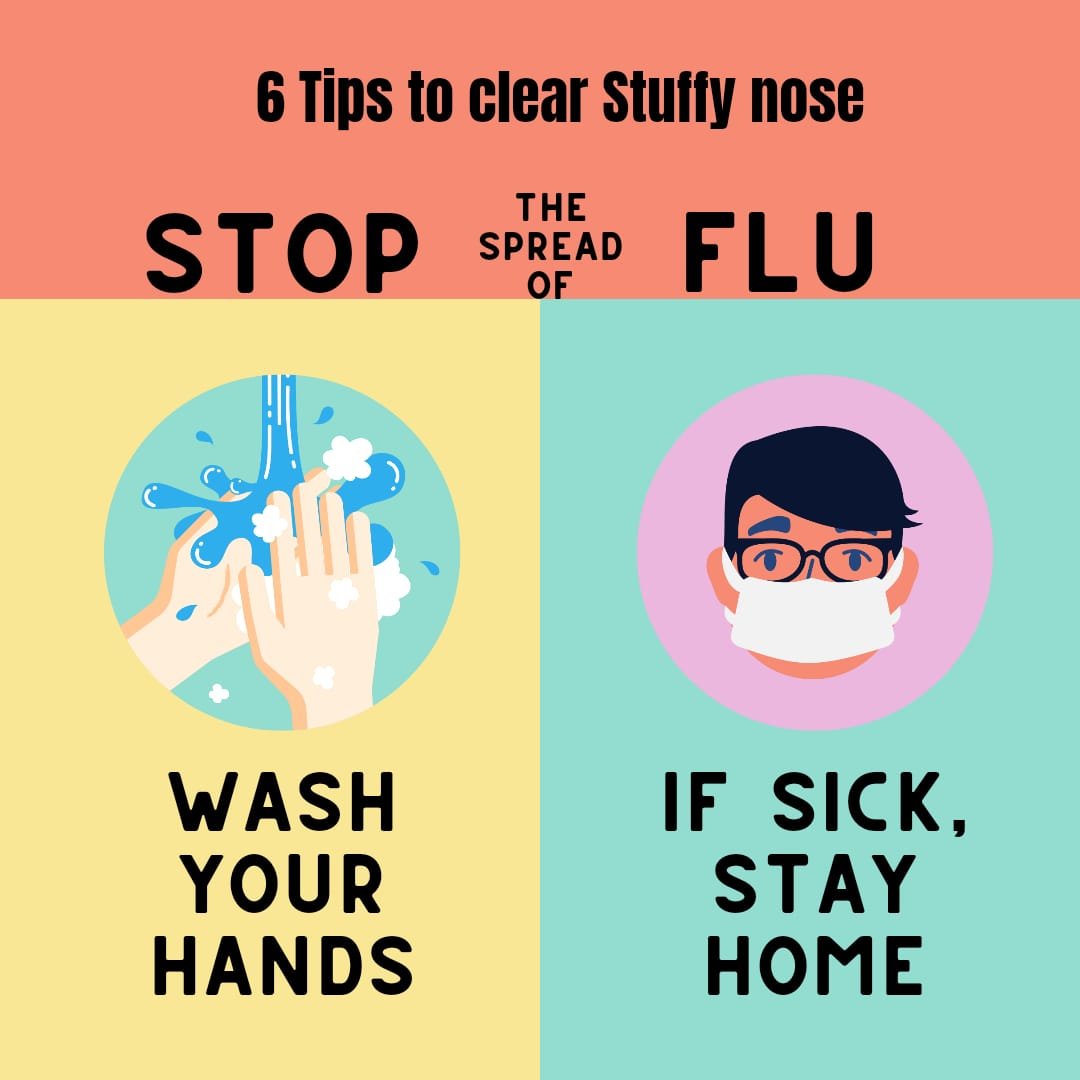 6 tips to clear stuffy nose