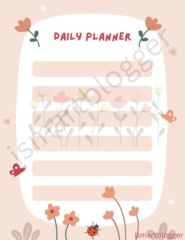 Daily Planner Girly