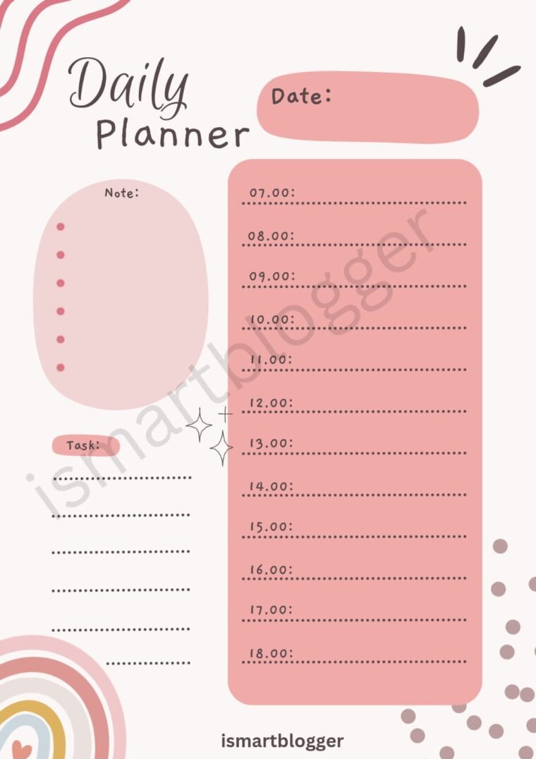 Daily Planner Girly