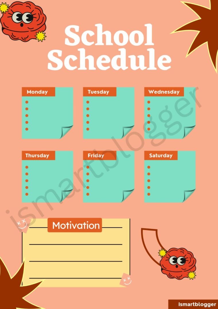 Weekly Schedule School